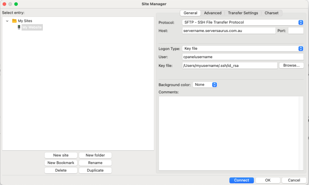 Filezilla Ssh Connect via SFTP using SSH key authentication with FileZilla | Serversaurus